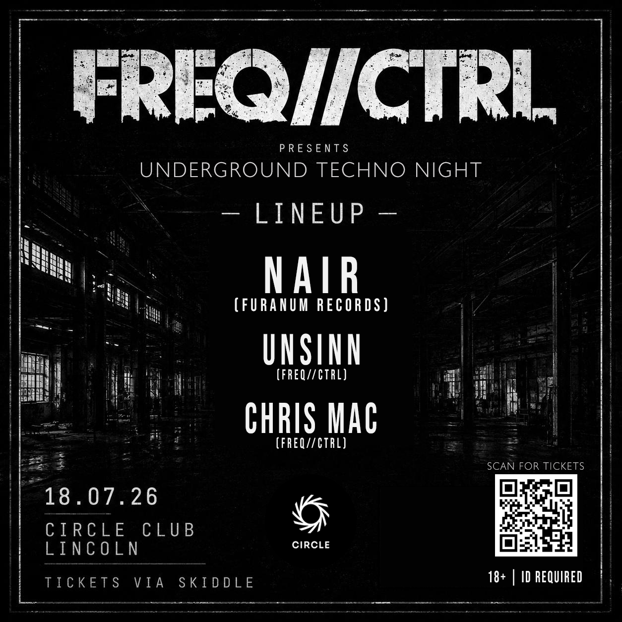 FREQ//CTRL 001 at Circle Club, Lincoln